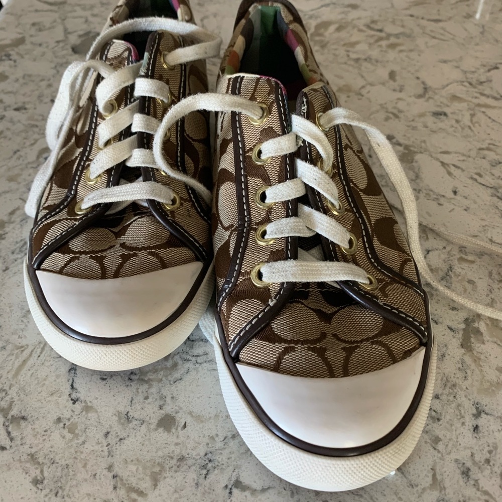 Coach canvas sneakers